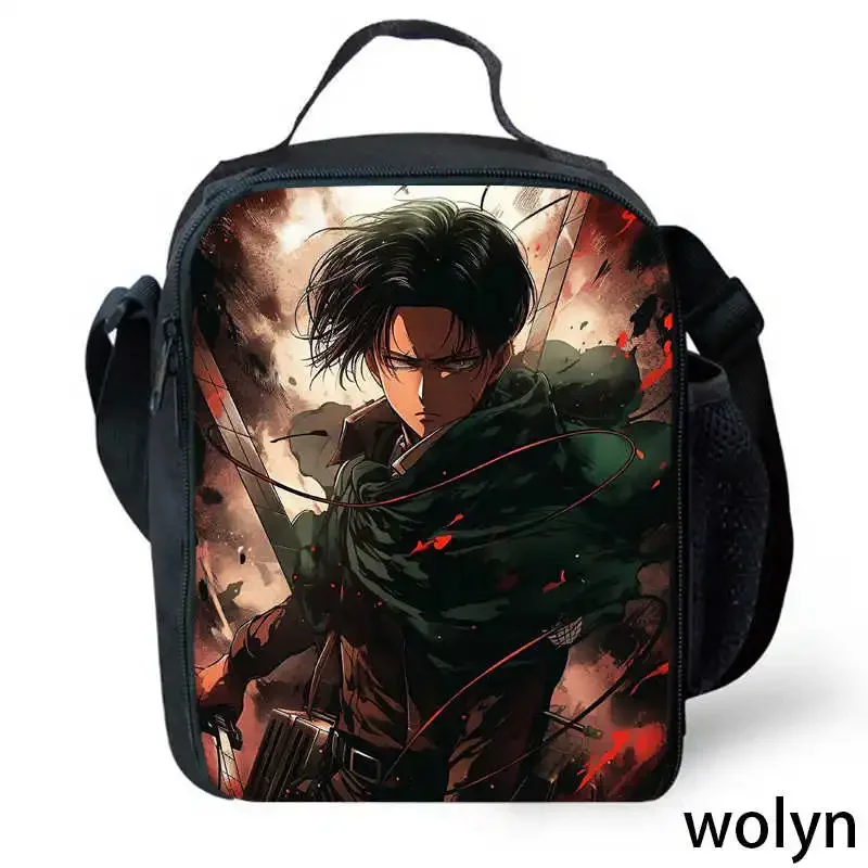 

Attack On Titan Lunch Bags for Child ,Cartoon School Bags for Boys Girls,Kids Cooler Bags ,Child Picnic Bags Best Gift