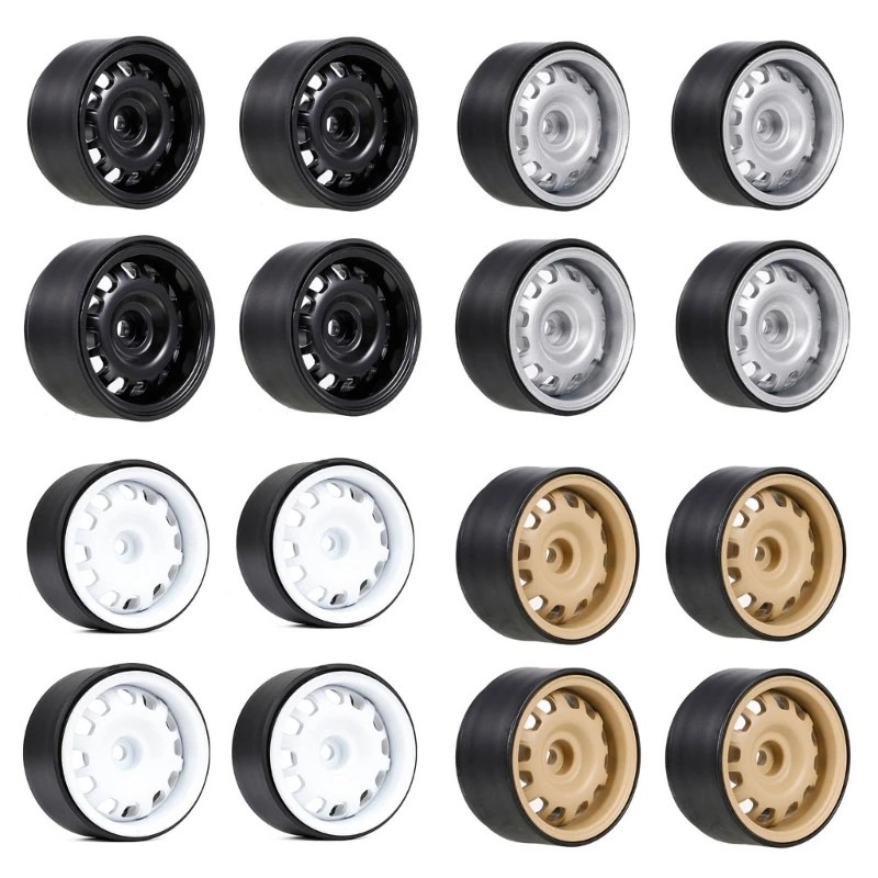 12mm Toy Wheel Rims Hubs Remote Control Offroad Car Modified Kits Wheel Rims 4PCS for 1:10 Car SCX10 Model Vehicle Part