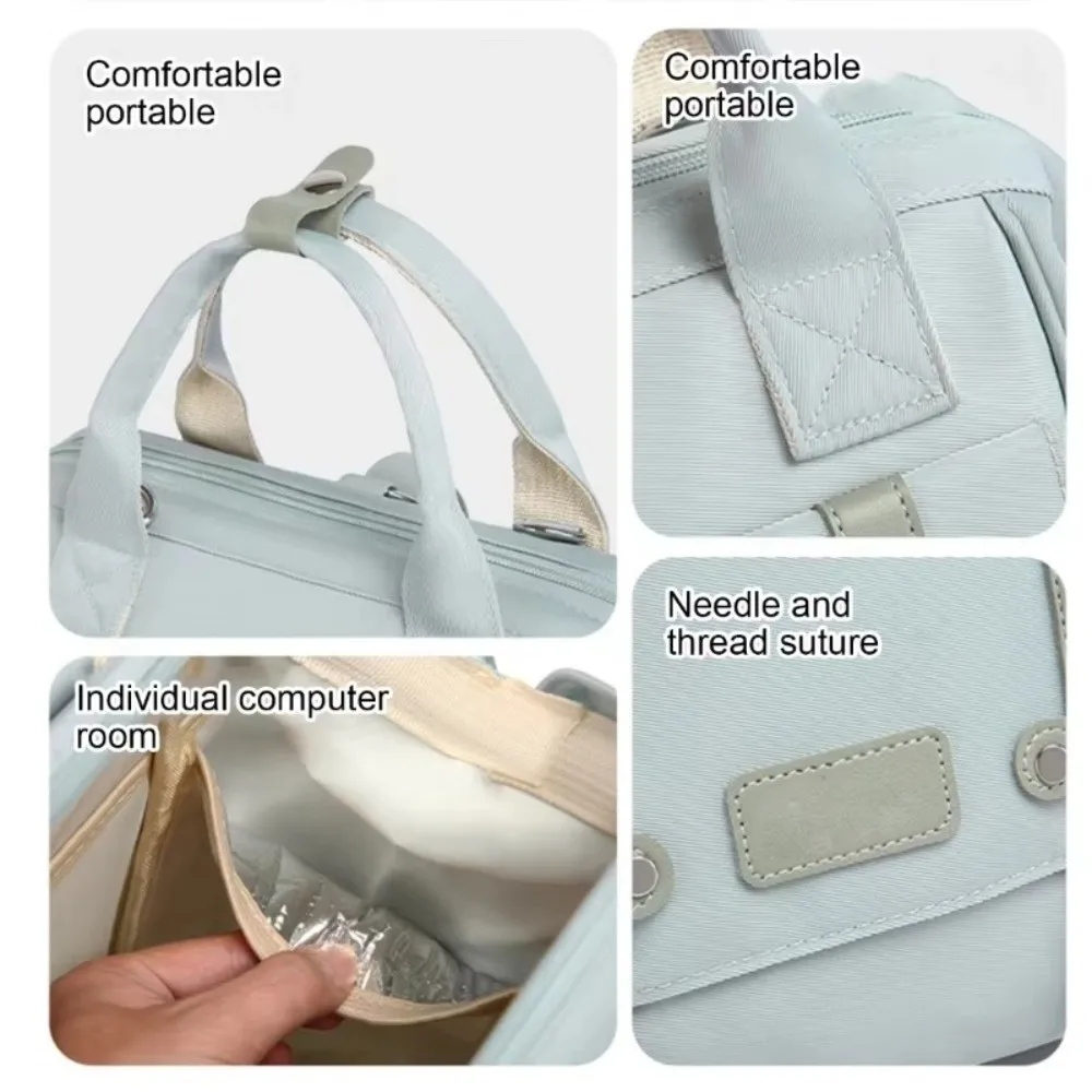 

Multifunctional Mommy Backpack Large Capacity Anti Splash Water Mommy Shoulder Bag Wear-resistant Maternity Design