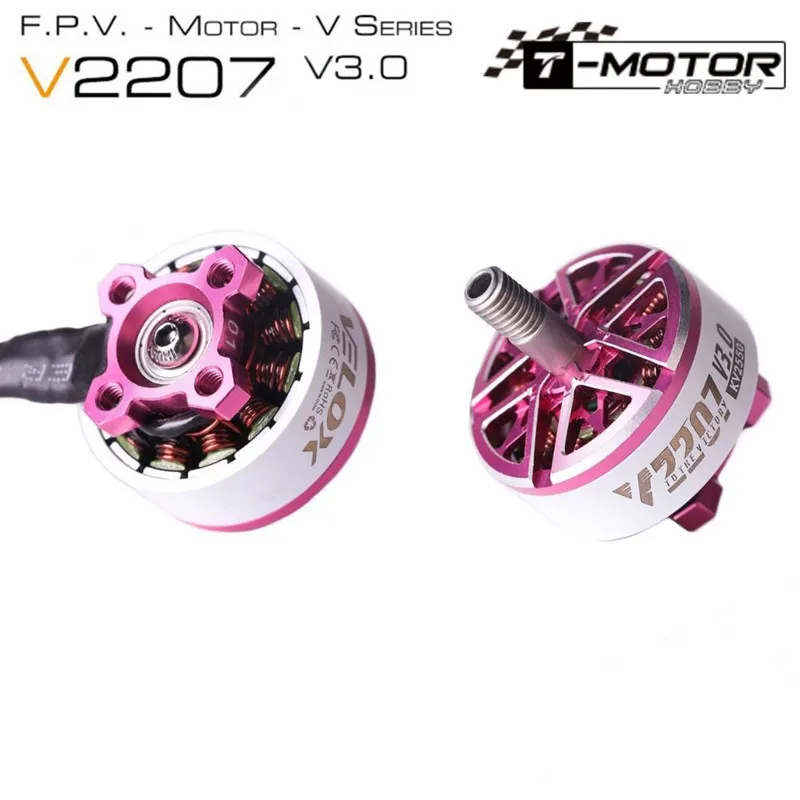 T-Motor V2207 V3.0 1750KV 1950KV 5-6S 2550KV4S Racing Brushless Motor FPV Drone Quadcopter Freestyle Remote Control