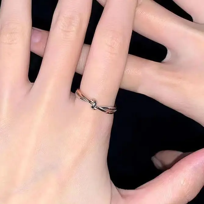 

Circular Wrap Couple's Open Ring Women's Fashionable Trendy Accessories Niche Design-Driven Premium Light Luxury Minimalist Gift