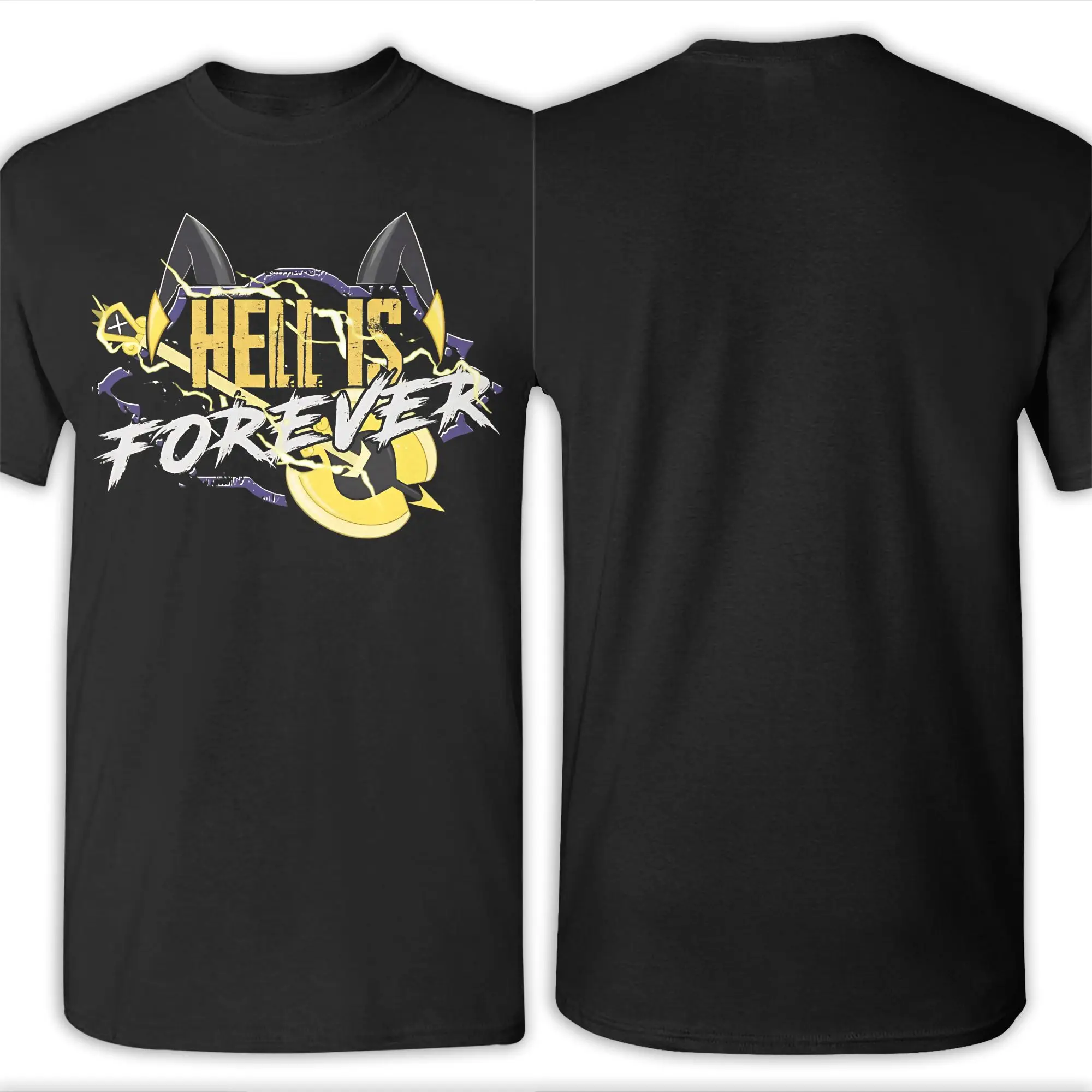 تي شيرت رجالي ونسائي مطبوع عليه رسومات Hazbines Hotelesl Adam Hell is Forever تي شيرت قطني ملابس