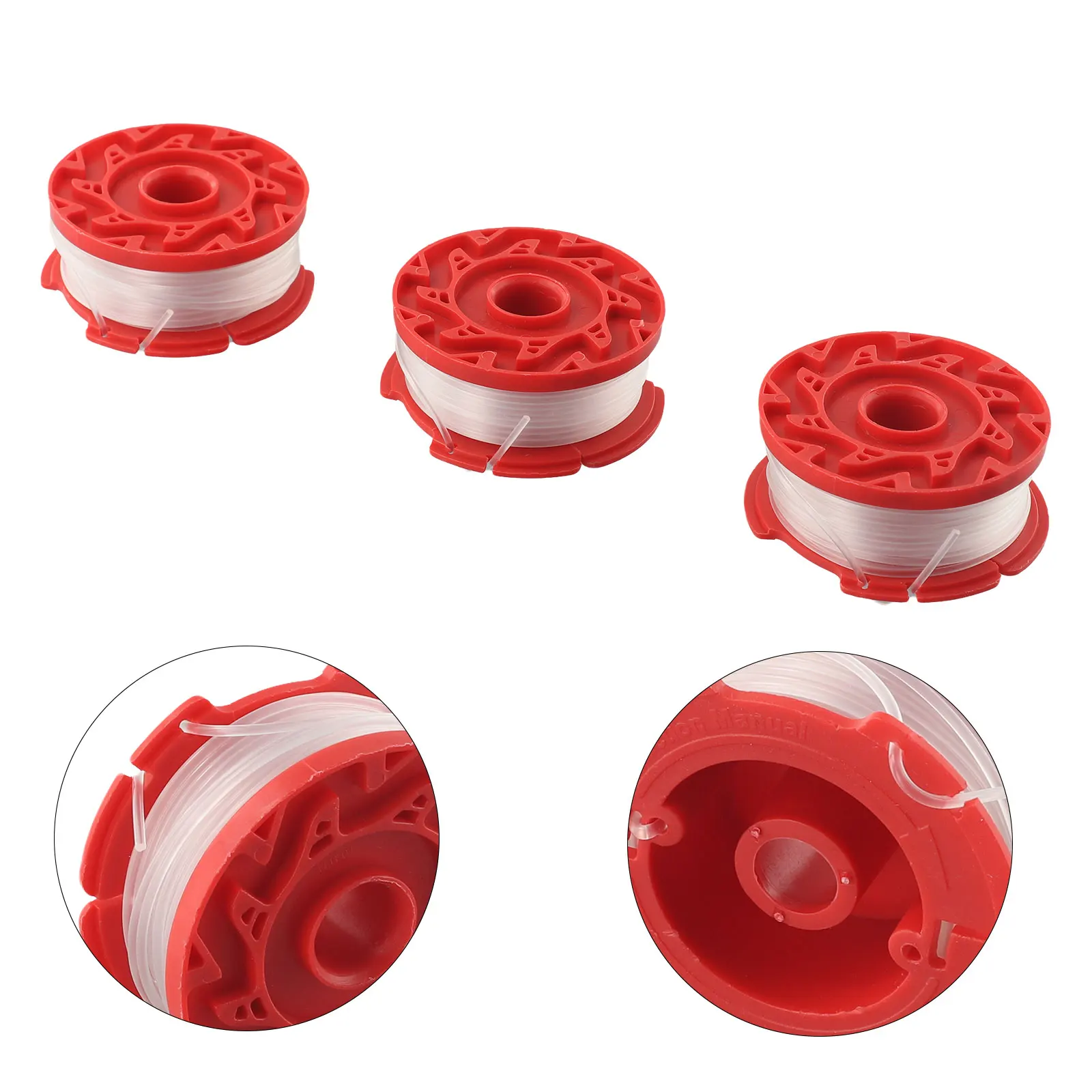 나일론 코드 사전 감김 ABS 스풀, 장인 CNCST910 교체 스트링 트리머 라인 스풀, 직경 3x 30ft/0 065