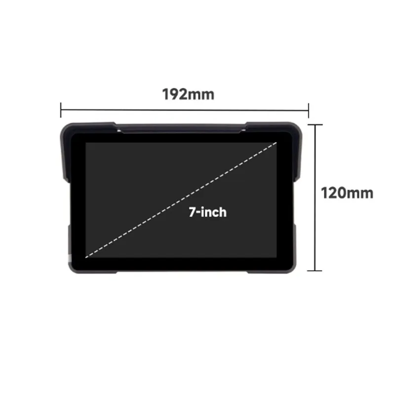 2025 estilo quente navegação gps habilitado 7-Polegada motocicleta tela ips dashcam portátil carplay android sistema de gravação dupla automática