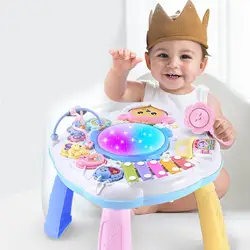 Juguetes educativos para bebés, luz de sonido, iluminación Musical multifunción, mesa de aprendizaje, controlador de aprendizaje para chico, regalo de cumpleaños