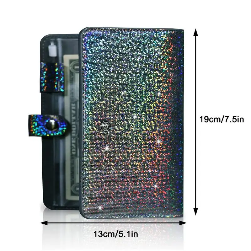 A6予算プランナーPUレザーノートブックバインダーオーガナイザー現金封筒ウォレットバインダーポケット費用予算シート