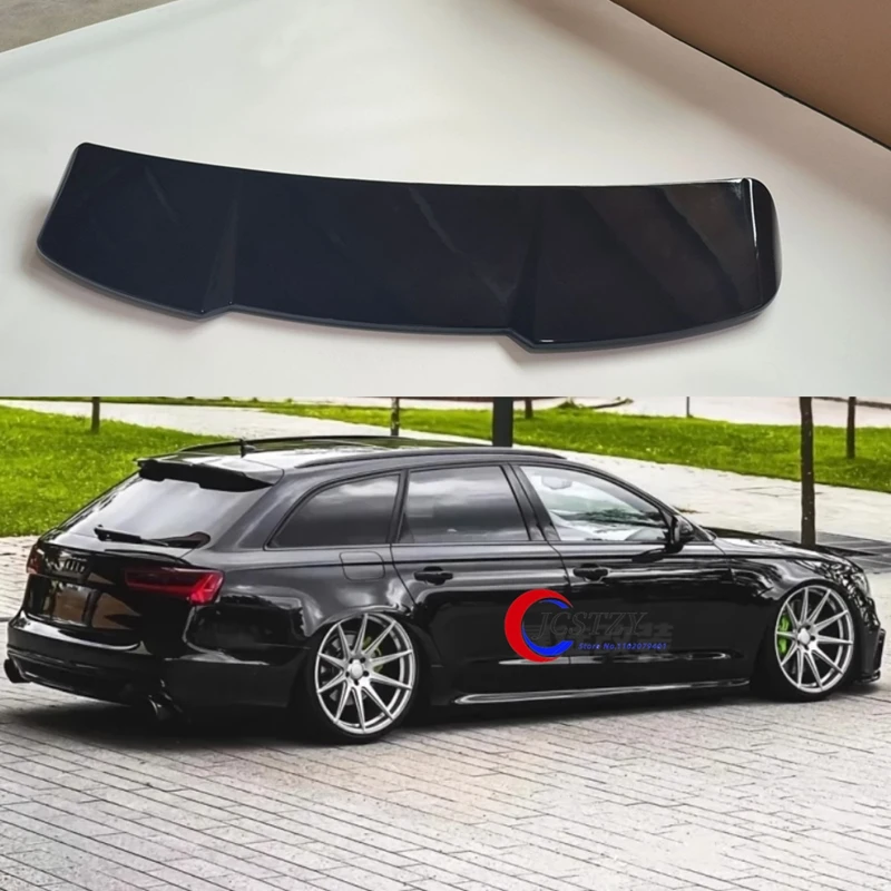 Spoiler Atap Für Audi A6 C7 Avant 2011-2018 ABS Kunststoff Sayap Ekor Mobil Sayap Belakang Sayap Spoiler Für A6 Allroad