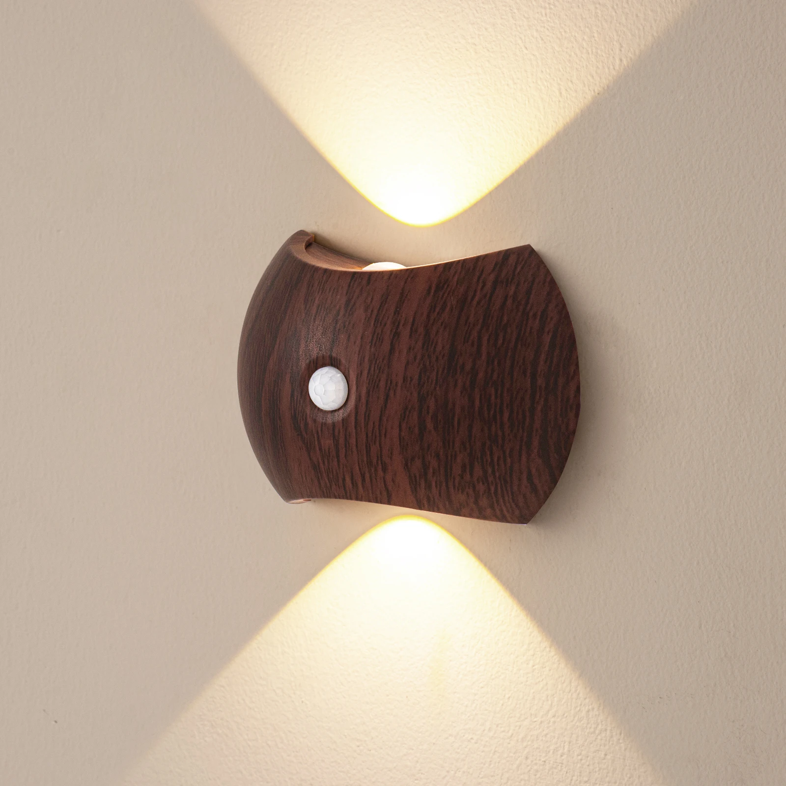 Lâmpada de parede inteligente sensor ativado luz do corredor usb tipo-c luz noturna ajustável jardim pátio lâmpada de parede atmosfera luz