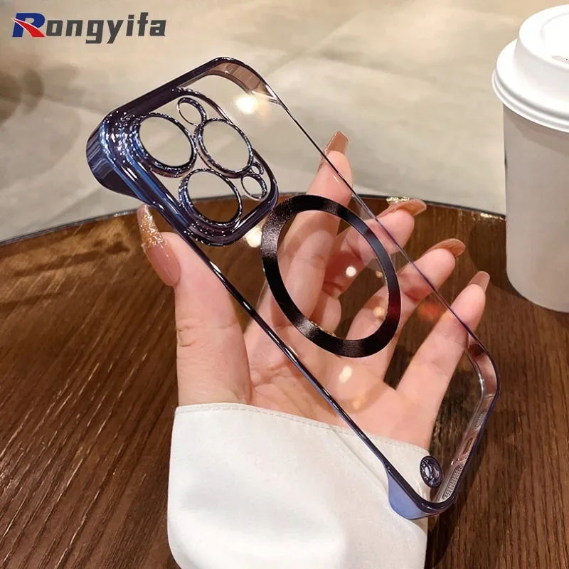 حافظة لهاتف سامسونج جالاكسي S24 S23 Plus S24 + S23 + Ultra S23 FE Note 20 Ultra 10 + 9 حافظة هاتف بسيطة بدون إطار غطاء خلفي شفاف