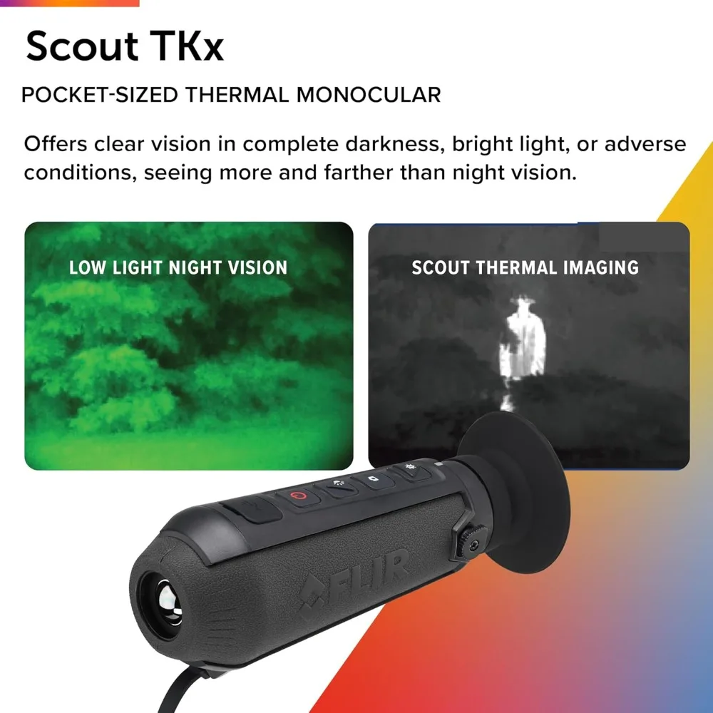 Compact Infrared/Thermal Imaging Monocular for Wildlife Viewing, Hunting & Outdoor