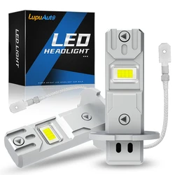 2Pcs 18000LM H3 LED Headlight Bulb Canbus High Power8 0W Car Head Fog Light Fanless Wireless H1 Mini Bulb Size Auto Lamp 6500K