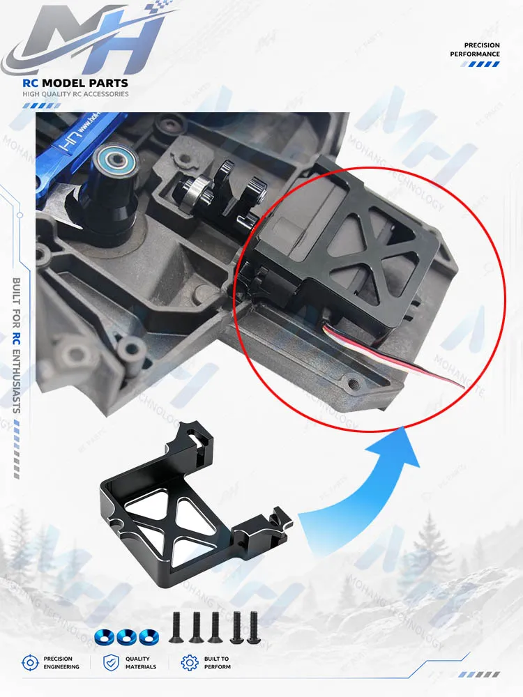 Aluminum Servo Mount for Traxxas X-Maxx XRT Maxx 1/8 1/10, 25T Standard Servo Upgrade Part