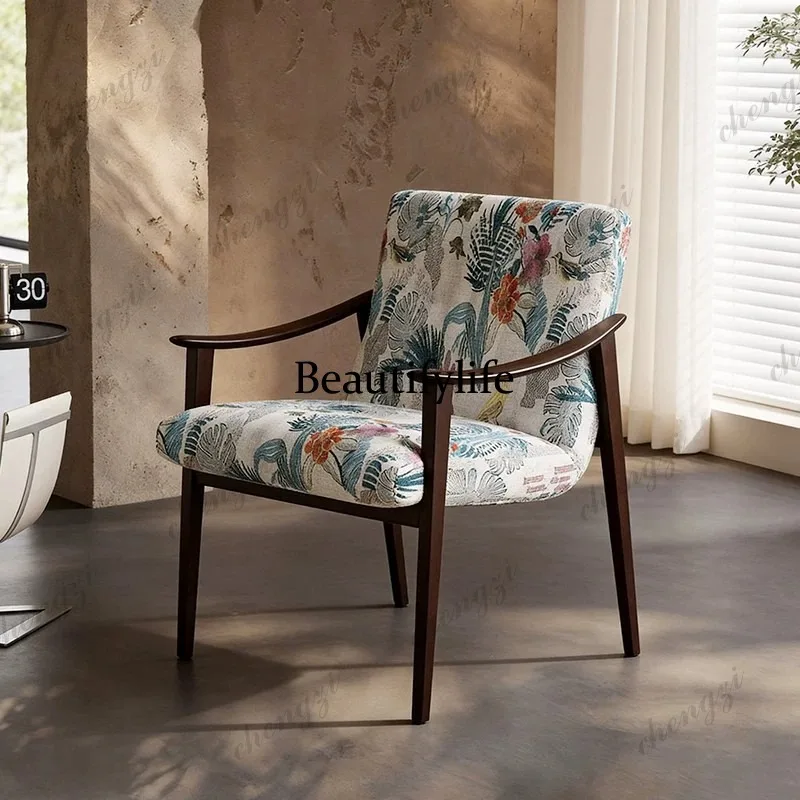 Tea, Master, Guest Chair Modern New Chinese Dining Chair Household, Solid Wood Armchair