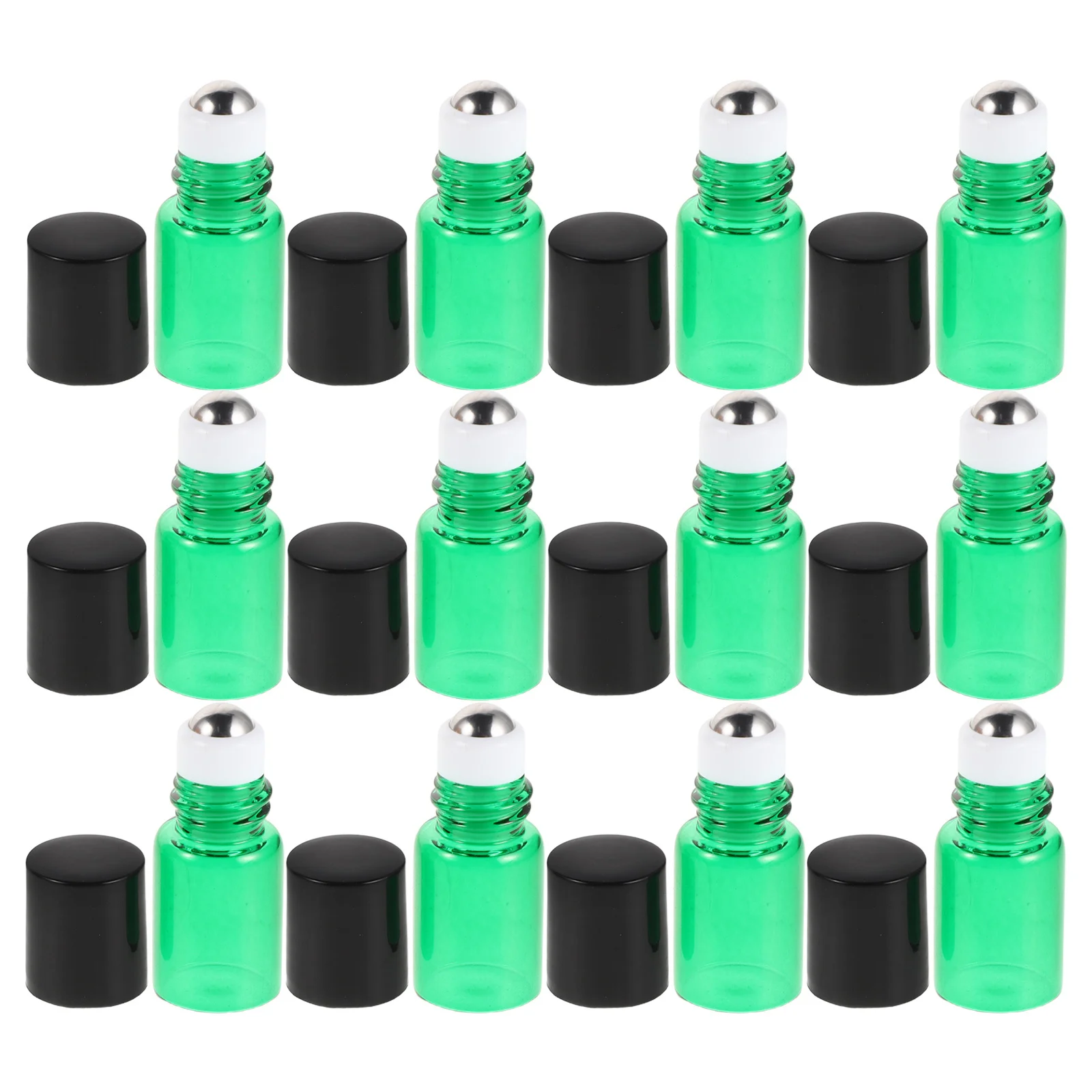 

15Pcs Essential Oil Glass Roller Bottles Aromatherapy Refillable Roll on Containers Leakproof Travel Perfume Face Oil