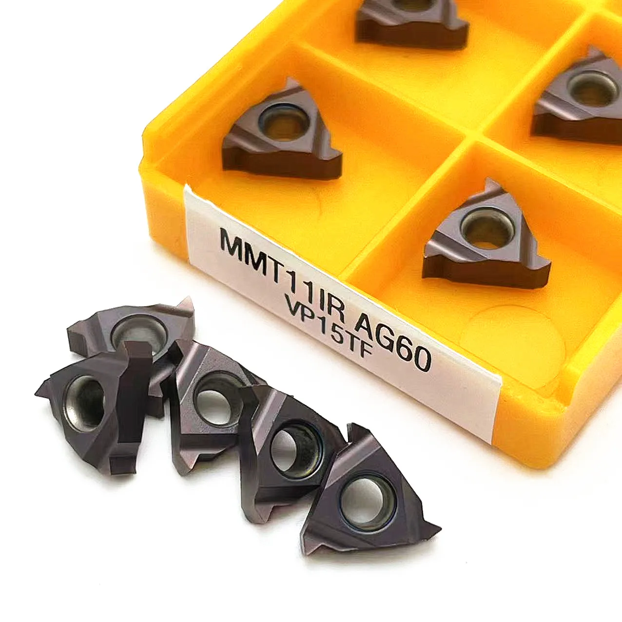 10 pz MMT11IR AG60 MMT11ER AG60 US735 UE6020 VP15TF lama in metallo duro filettatura utensile per tornitura utensile per tornio CNC inserto per tornitura MMT11IR ER
