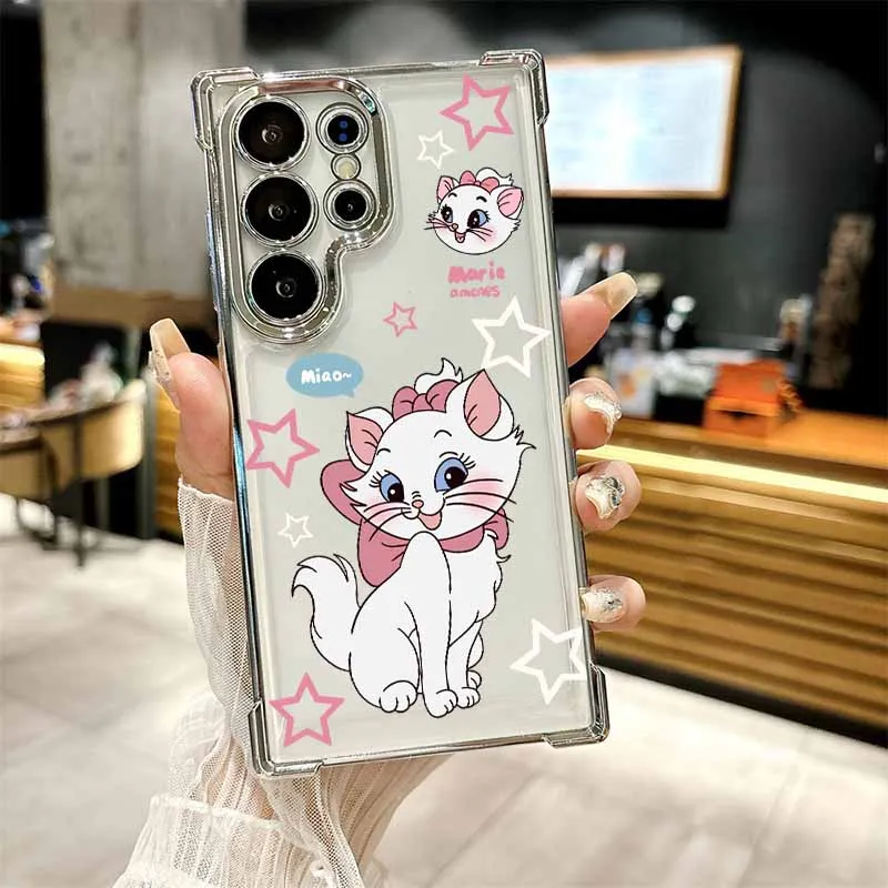 ديزني ماري لطيف لسامسونج S25 حافة S24 S23 S22 S21 S20 نوت 20 الترا زائد لايت تصفيح المضادة للسقوط جراب هاتف #4