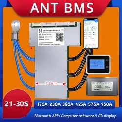 Smart 21S ~ 30S ANT BMS Lifepo4 li-ion LTO Battery Protection Board 1050A 380A 170A Bluetooth APP Phone 24S 26S 28S 84V 96V 126V