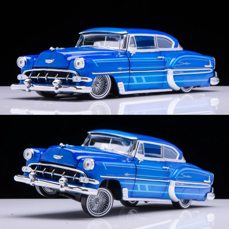 Rare New Arrival 1/18 Special Price Die-cast Metal 1954 American Muscle Lowrider Classic Car Model Furniture Display Toys