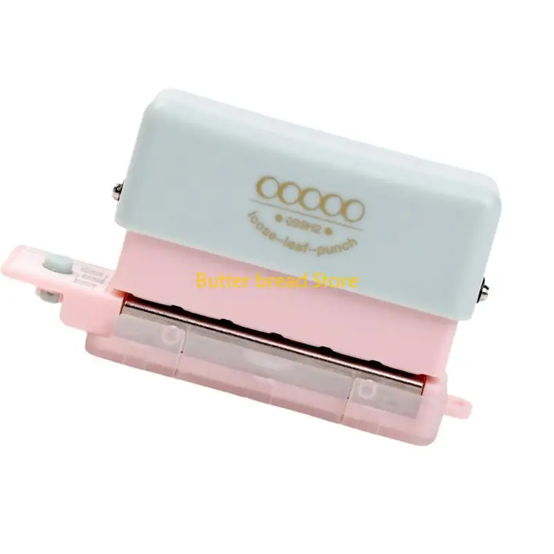 W89C tragbarer Papierpunch Plastikpapier Puncher Plastik 5 Loch Stanzmaschine