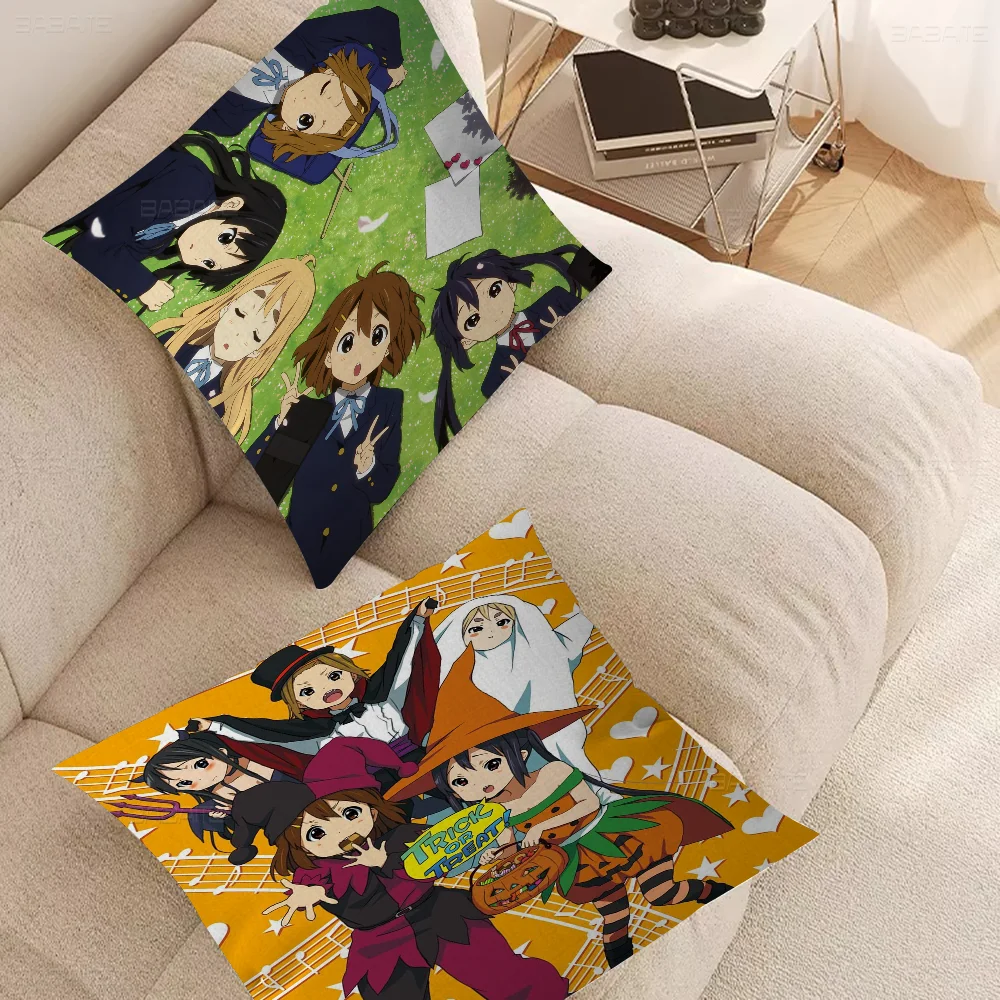 K-ON Anime Pillow Cushion Cover Pillowcase Living Room Sofa Home Decor Customized