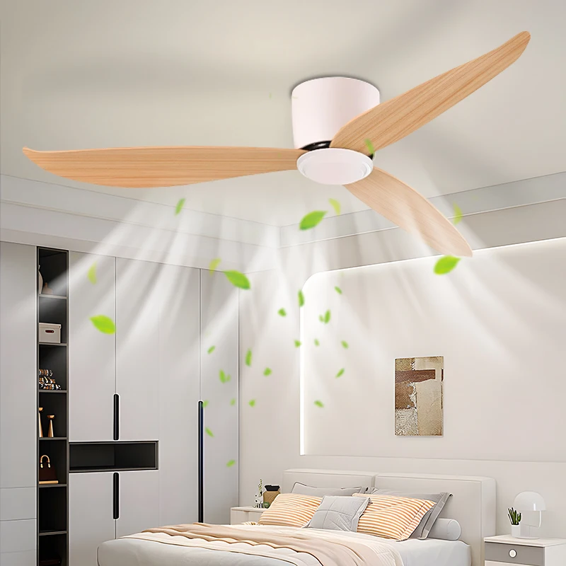 Ceiling Fan Bedroom Dining Room Living Room Intelligent Remote Control Fan Household Nordic Style No Light Source 96-220V