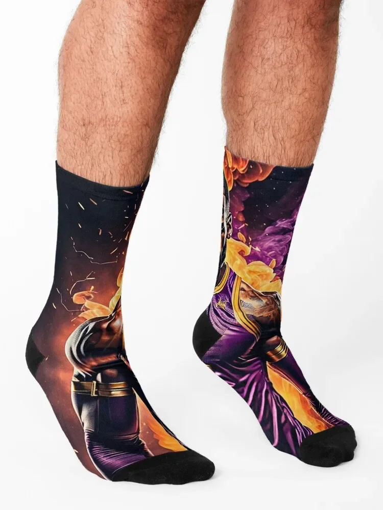 Рисунок 3 - Комплект носков Superhero LeBron Purple and Gold Art