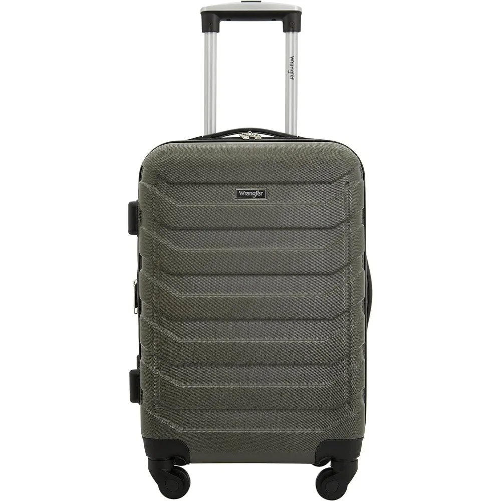 Set di valigie da 4 pezzi verde oliva Miami Edition con cubi da imballaggio