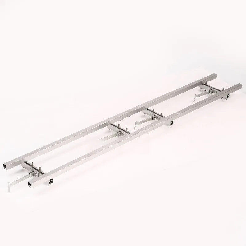 1PCS Adjustable Chainsaw Mill Rail Guide with Crossbars Aluminum Slabbing Guide for First Cut Log Milling