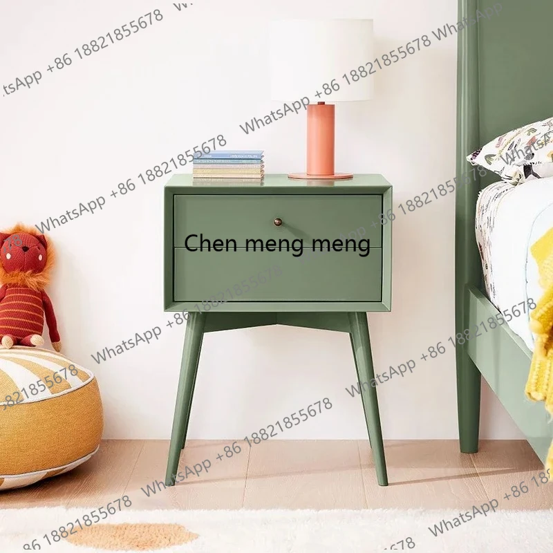 Modern minimalist Nordic American minimalist double pumping bedroom bedside table
