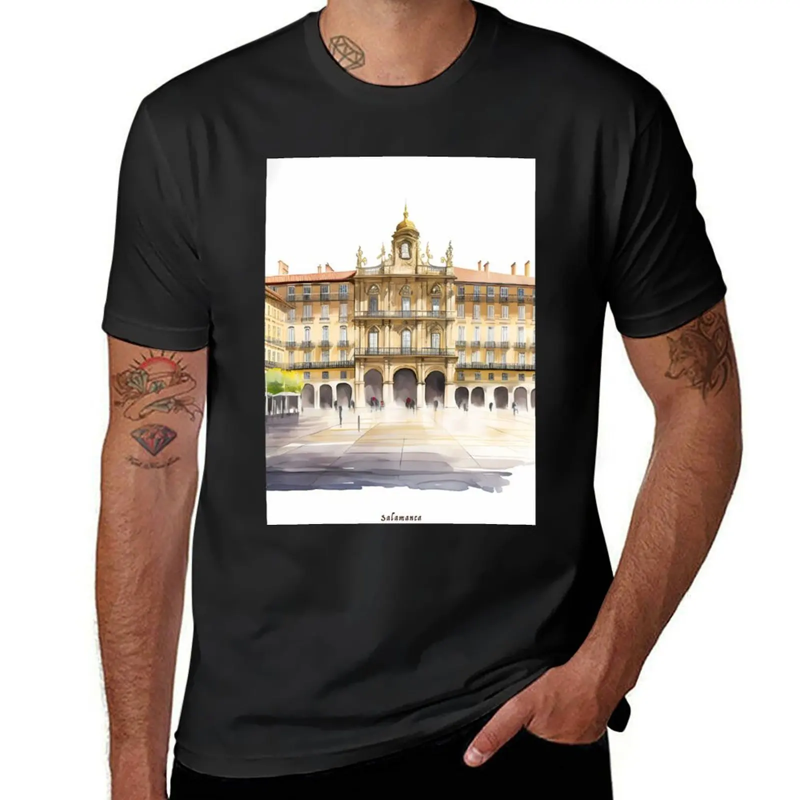 SALAMANCA: Oh Salamanca ! : An impressive architectural heritage T-Shirt funnys blacks heavyweights mens graphic t-shirts anime