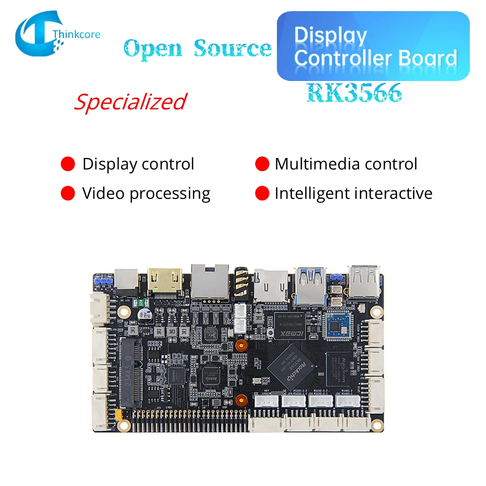 RK3566 Display Controller Board Video Processing Motherboard Multimedia Intelligent Interactive  Smart Gateway Android Linux