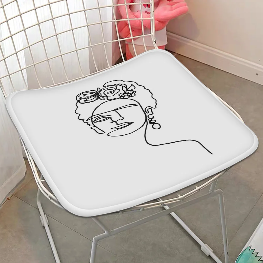 woman F-FridaS-ART Decorative Fabric Cushion Non-slip Living Room Sofa Decor Students Stool Tatami Office Chair Cushions