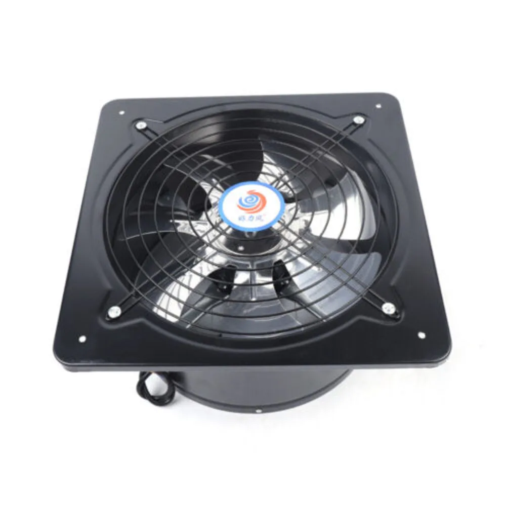 Bymaocar 12in 110V Commercial Ventilation Extractor Exhaust Fan Blower FD-300 2800r/min Wall Mounted Kitchen 125W Stable Running