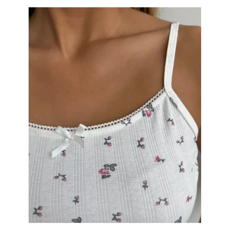 

Faionable Slim Fit Комплект домашней одежды с ремешком и ортом Женская сексуальная ночная рубашка из двух частей с деревянной отделкой и цветочным принтом