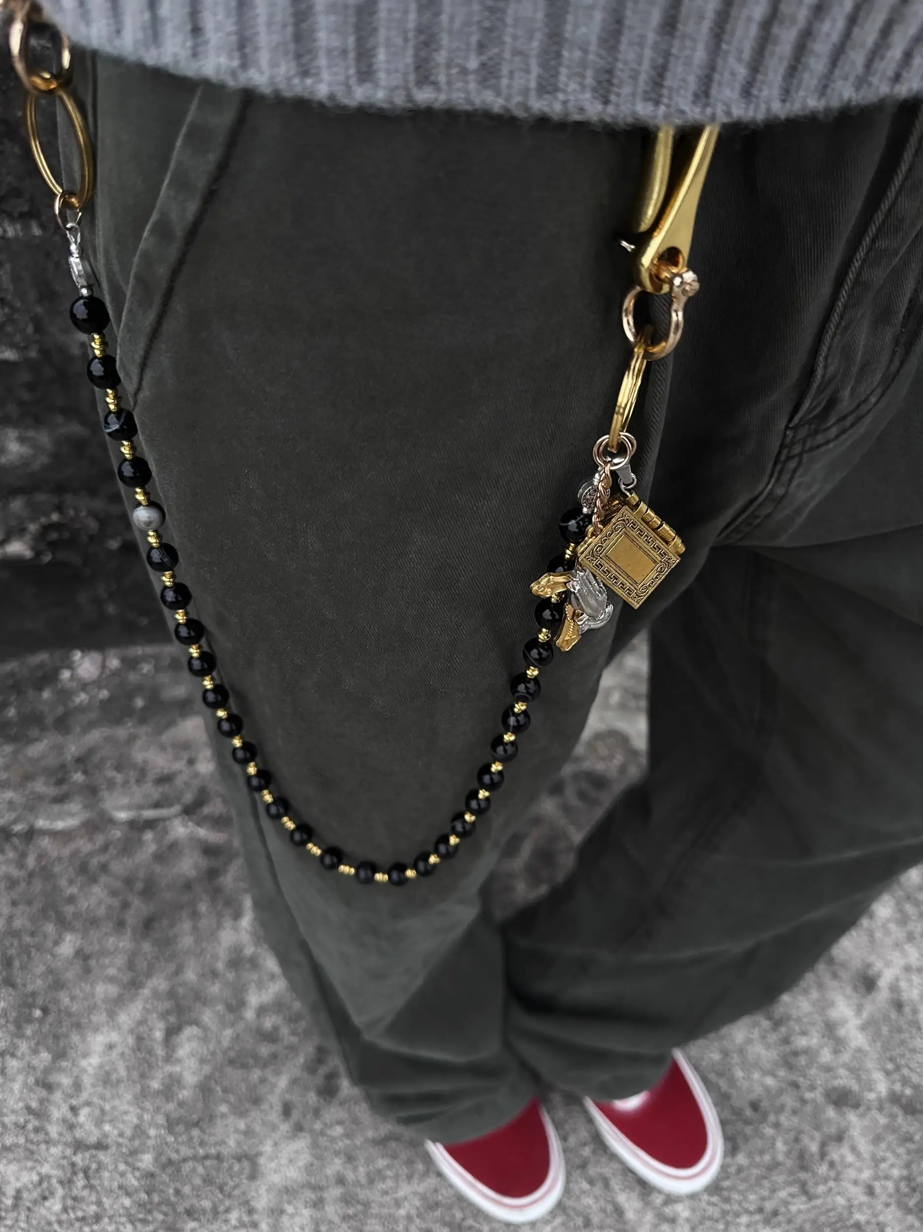 Original Blackrock Beads American CleanFit Pants Chain Punk Style Retro Style Cross Jeans Accessories