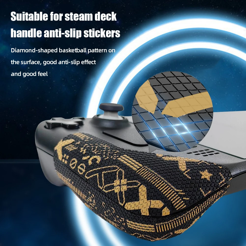 Aesthetic Skin for Steam Deck Console Protective Decal Wrapping Cover Host Grip Anti-sweat Anti-slip Game Accessories for Steam