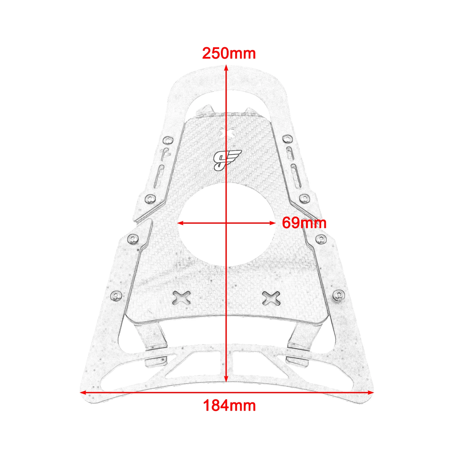 For VESPA Sprint Primavera 150 180 2024 2025 2026 Front Luggage Foot Pedal Motorcycle Part Luggage Rack Bracket Holder