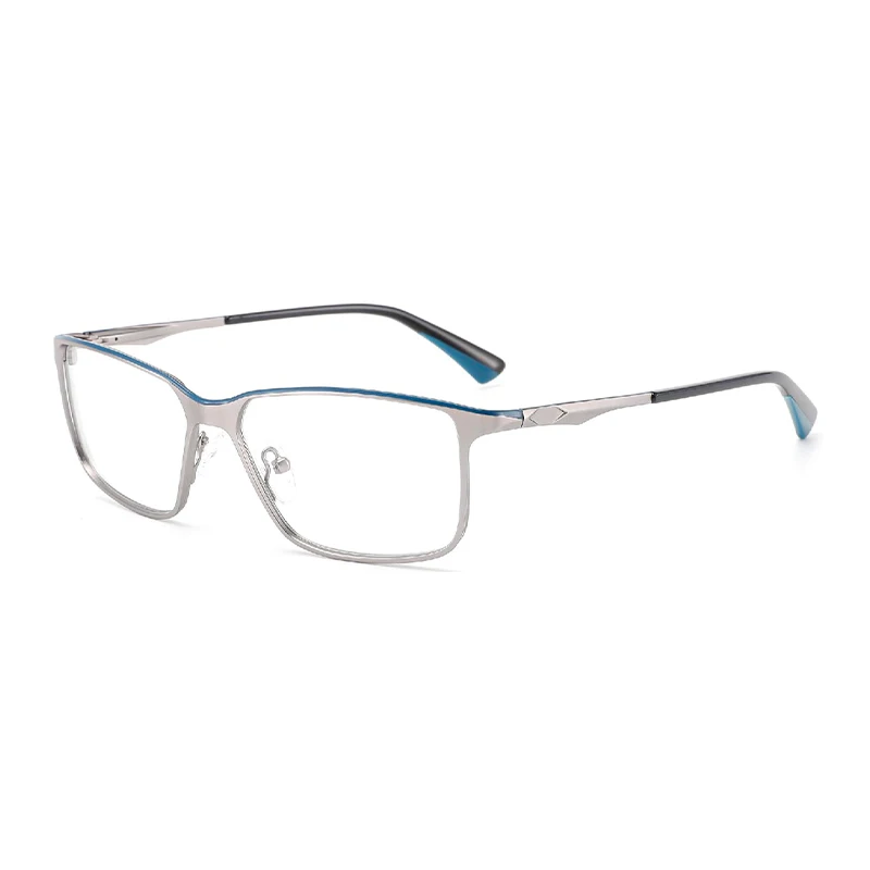 BLUEMOKY Metal Eyebrow Prescription Glasses for Men Stylish Square Photochromic Optical Eyeglasses Progressive Eyewear