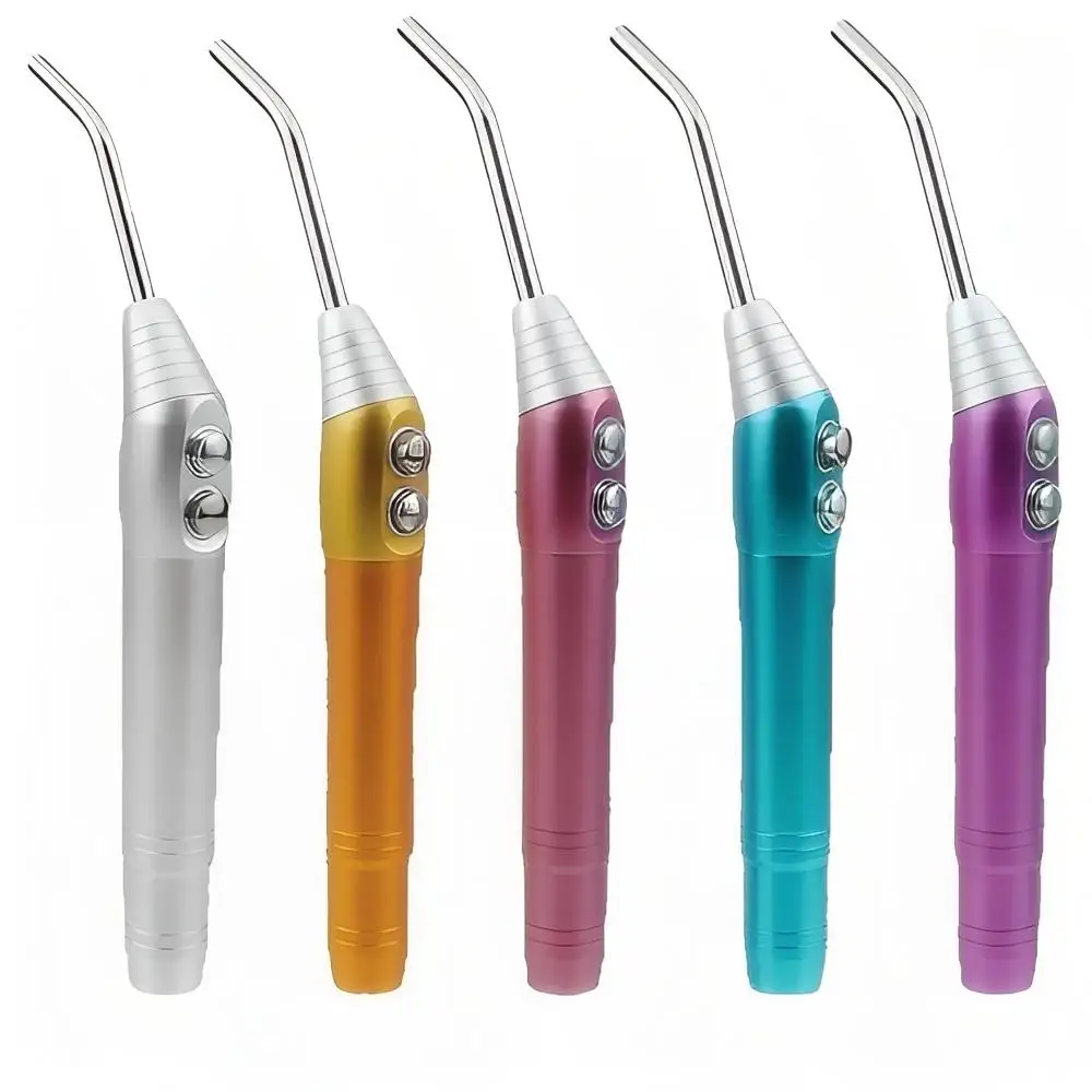 Dental Colorful Air Water Spray Triple 3 Way Handpiece + 2 Autoclavable Nozzle Stainless Steel Dentistry Instrument Tools