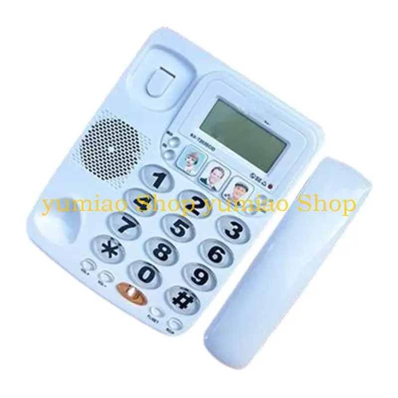 587B KX-2035CID Fixed Landline English Version Telephone Caller Display Phone Speed Dial for Home Office Support Handsfree