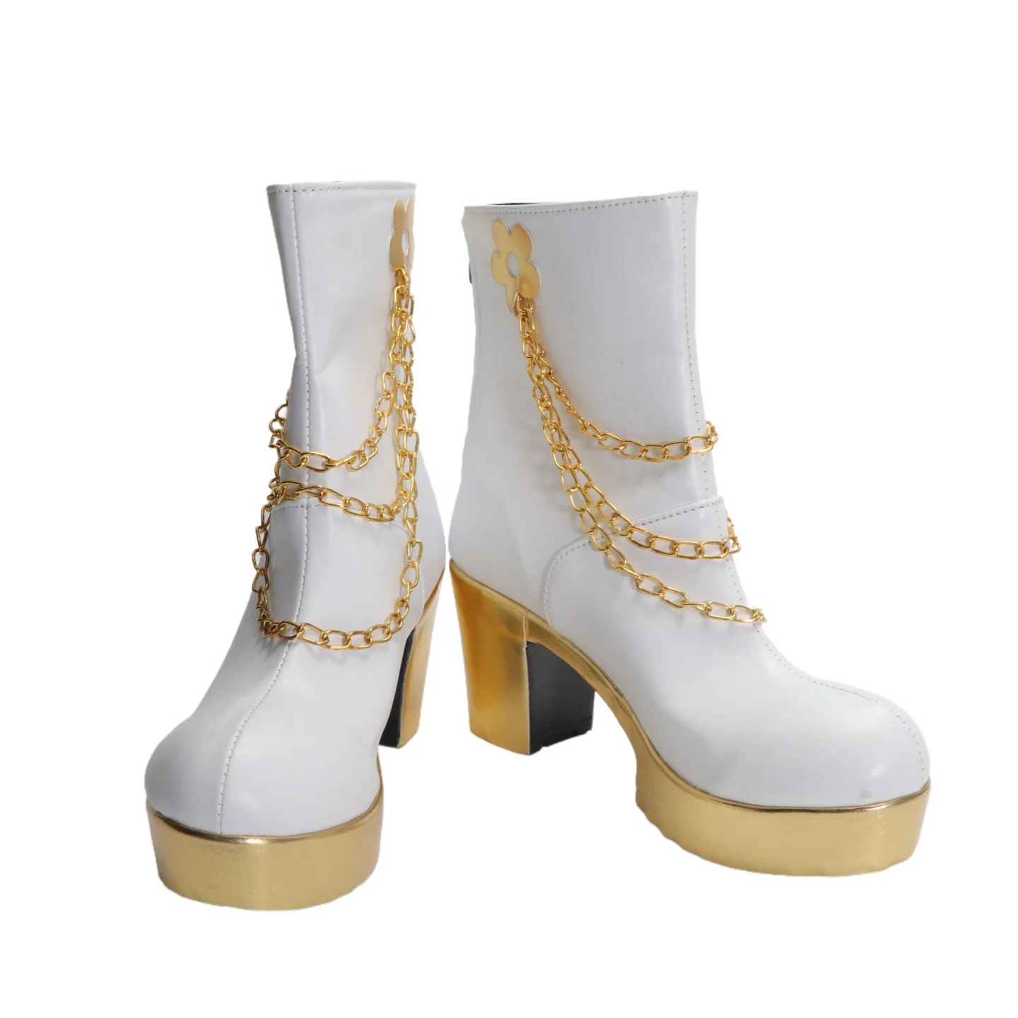 Chaussures de Cosplay du film animé KPOP Demon Hunters Mira, bottes KPOP Huntrix, botte blanche pour femmes et hommes, fête de carnaval d'halloween