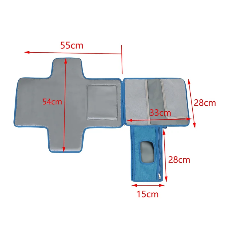 A19Q-bébé couche-culotte imperméable et Anti-urine multi-fonctionnel matelas à langer avec lingettes humides sac pratique couche-culotte