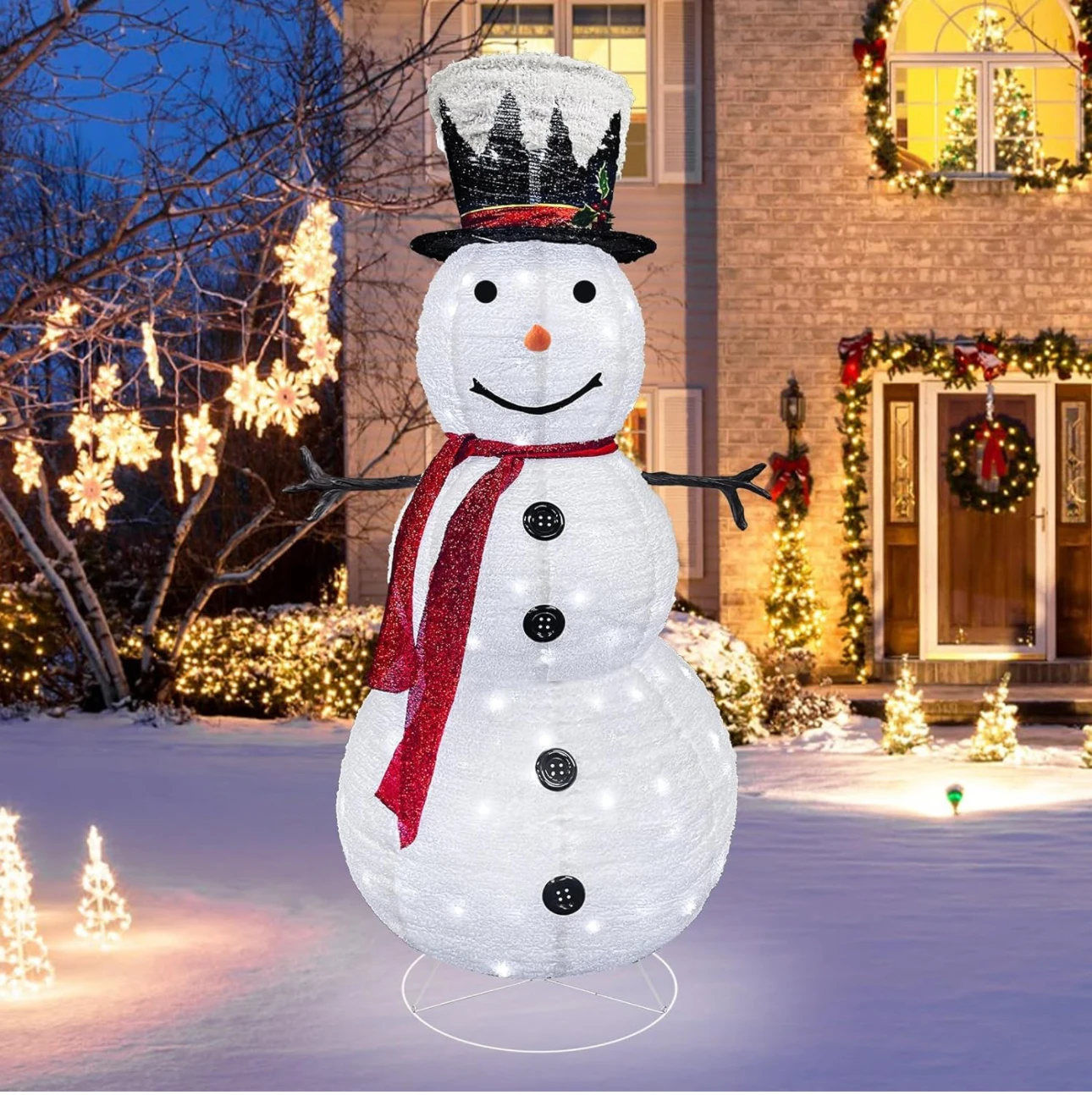 

Hot Sale 6 FT Holiday Led Lighted Snowman Christmas Decorations for Outdoor Yard Garden Home Lawn