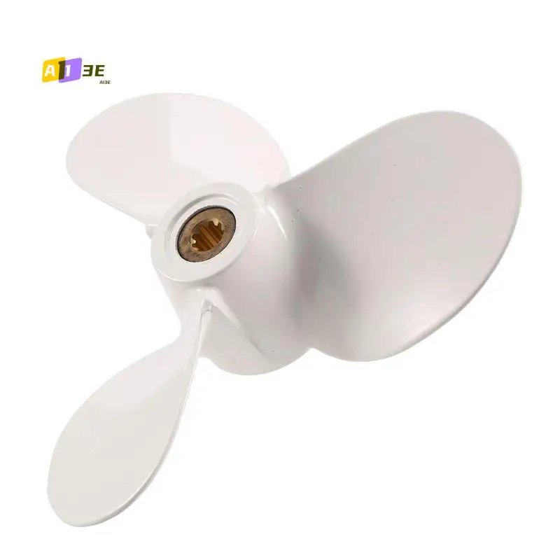 A03E-7 1/2X7 For 4Hp 5Hp 6Hp For Yamaha 9 Tooth Spine Aluminium Propellers Outboard Boat Motors Marine Propeller 6E0-45943-01-El