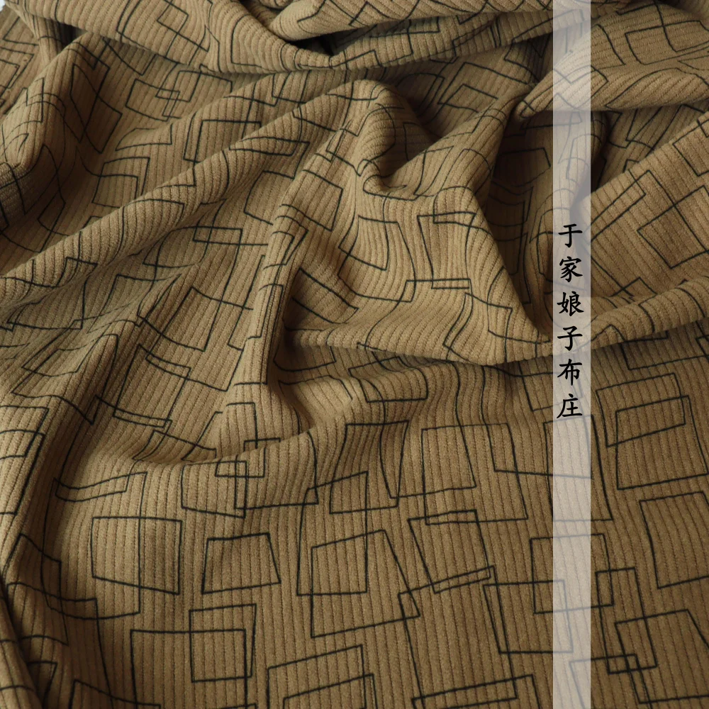 

140x50cm thick Spring and Autumn Corduroy Fabric Solid Color Elastic Corduroy Pants Coat Children's Adult Clothing Fabric