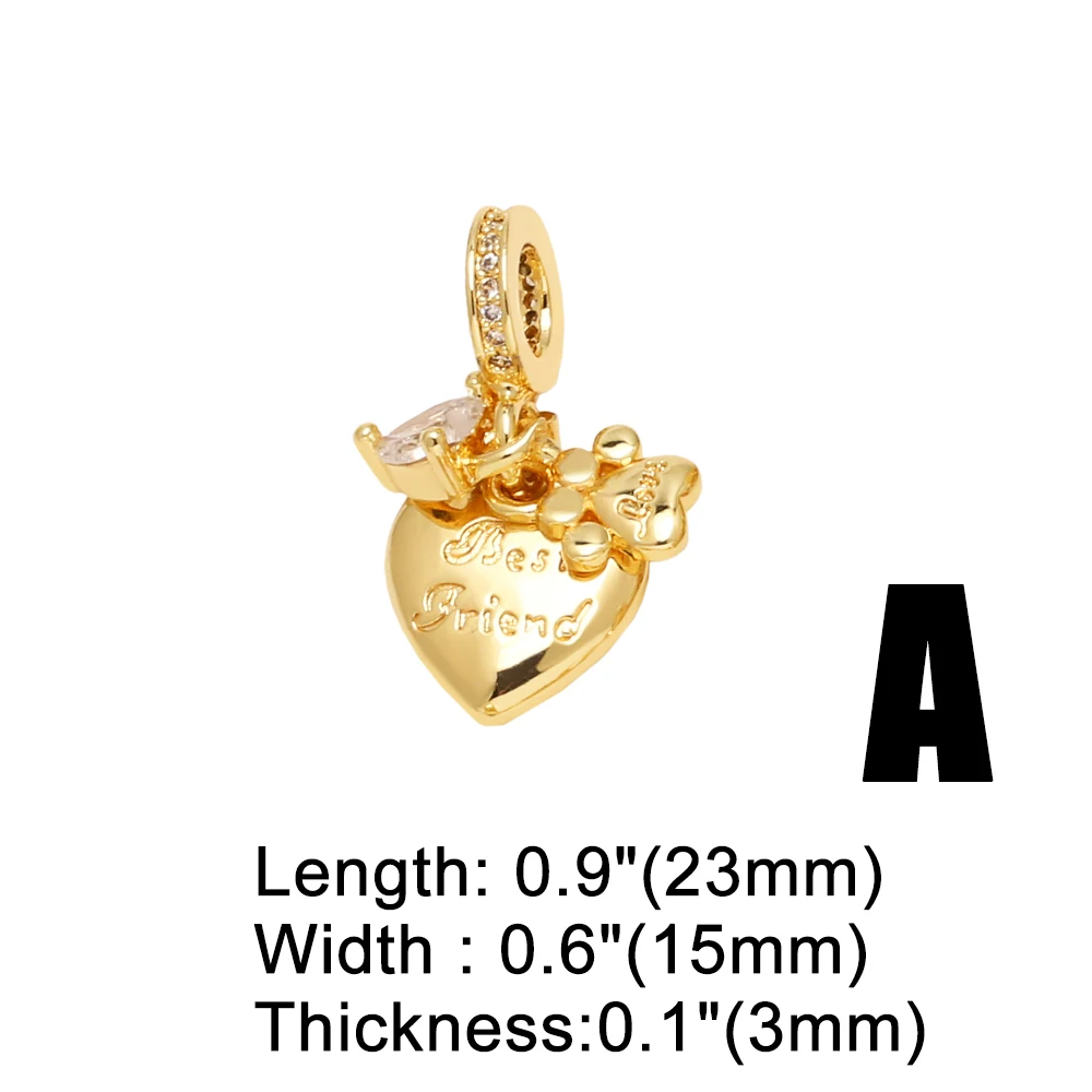 OCESRIO Passport Airplane Pendant for Necklaces Copper Gold Plated Hot Air Balloon Large Hole Jewelry Making Supplies pdtb766