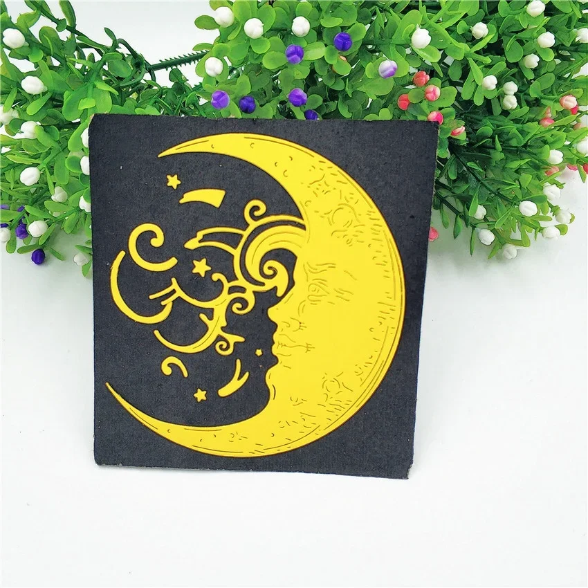 Moon Metal Cutting Dies Stencils Scrapbooking Album Embossing Card DIY Craft