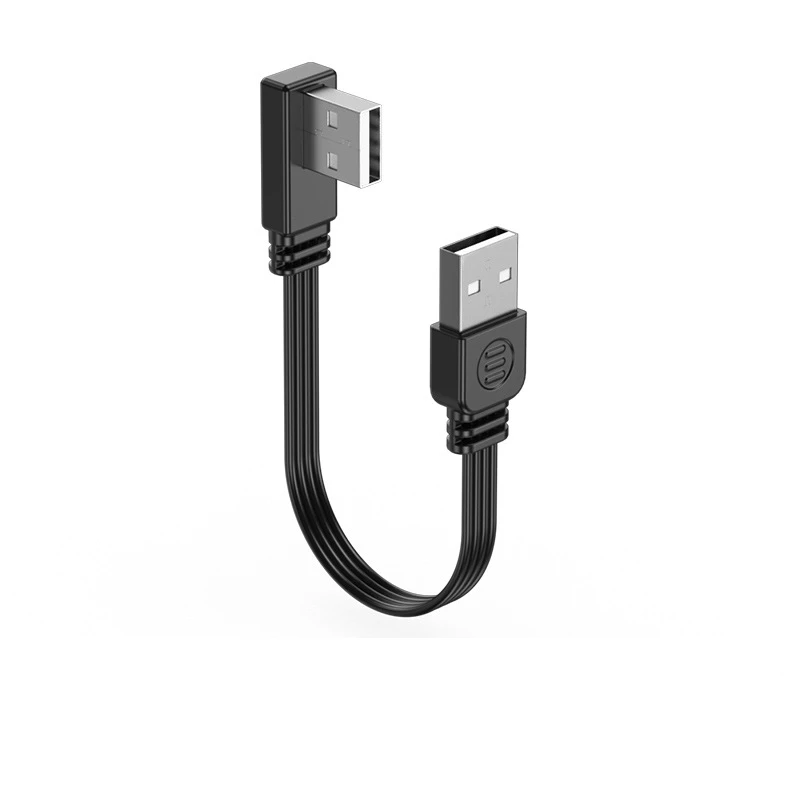 Kabel przedłużający USB 2.0 A męski-męski, kątowy 90 stopni, 5 cm, 10 cm, 100 cm, kabel USB2.0 męski-męski, prawy/lewy/dolny/górny. — zdjęcie produktu 6