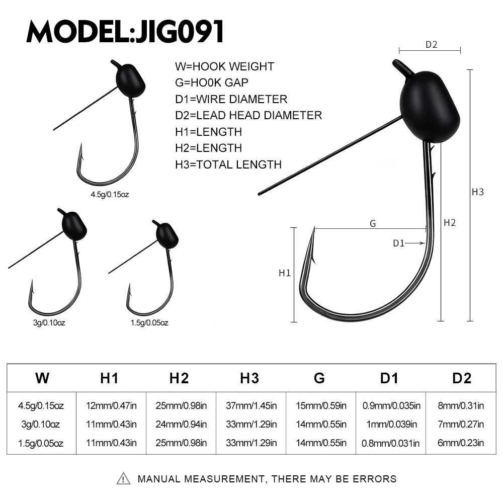 PROBEROS 10 Stück/Box Unkrautfreie Blei-Jig-Krankhaken aus Hochkohlenstoffstahl, gewichteter Offset-Fischhaken, Weichköder, Texas Rig Angelzubehör – Detail 3