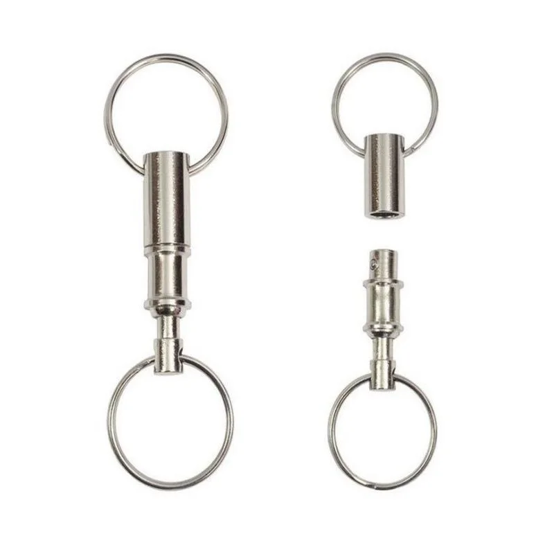 1/3pcs Convenient Detachable Removable Pull Apart Quick Release Keychain Key Rings Snap Lock Holder High Quality HOT